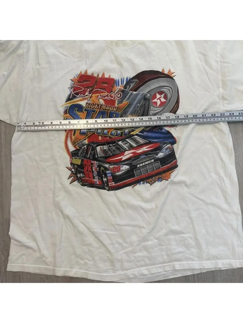 NASCAR 2000s NASCAR Star Pilot Tee with graphic of a red and black race car